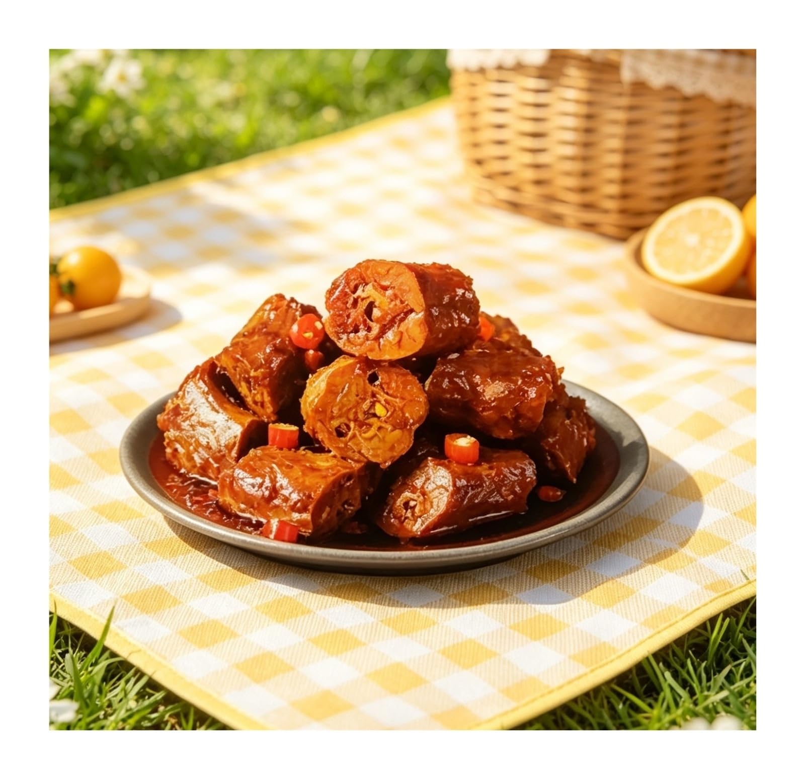 110 g de cuello de pato estofado dulce y picante, rico en sabor, con un sabor suculento y sabroso.(4bag)