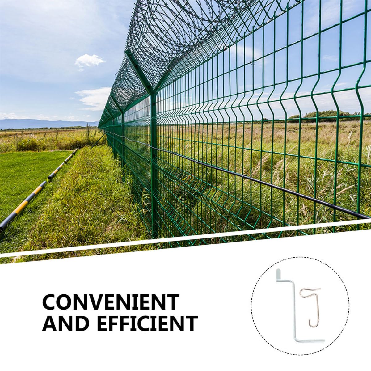 1set Wire Tightener Tool Metal Fencing Tightener Wrench Boxed Compatible Fence Types for Easy Repair and Maintenance