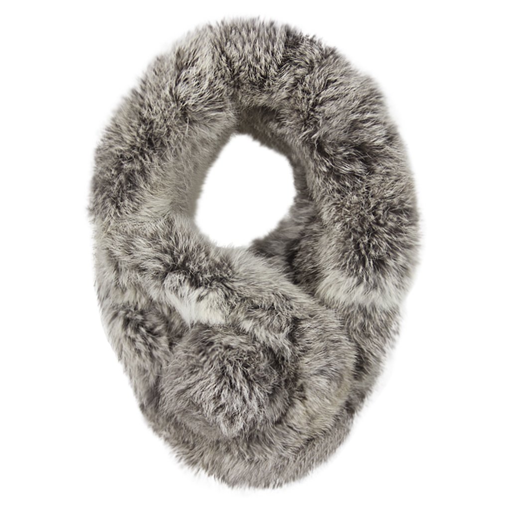 YluckyWomen Faux Fur Collar Scarf Winter Neck Gaiter Plush Neck Wrap Warmer Cozy Warm Neckerchief