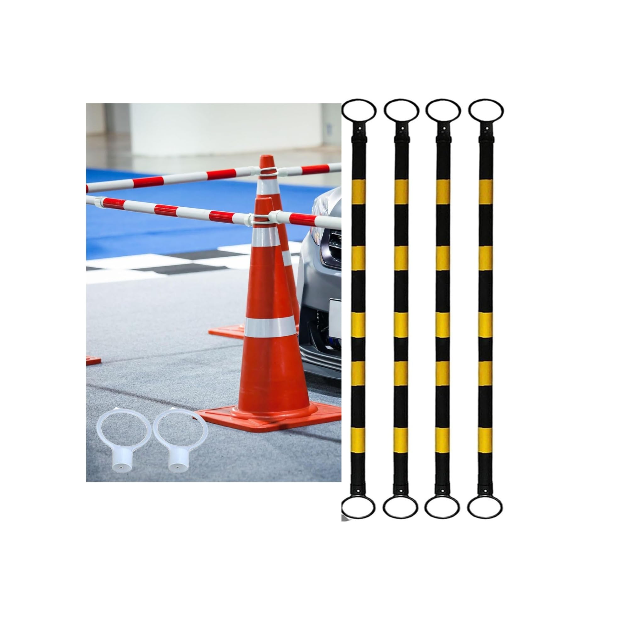Barrière de signalisation rétractable pour stopper les intrusions sur vos parkings fermés