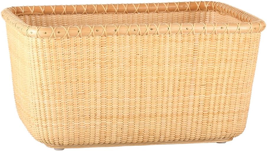 Basket Nantucket Basket Tea Fruit handicraft Storage Desktop Organizer Woven Rattan Handwoven rattanStorage Set with Lid for Shelves and Home Organizer Bins