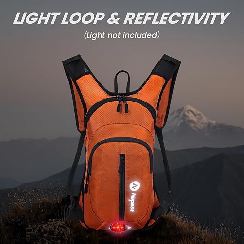 Miniatura 2 de Mochila de hidratación para mujeres y hombres, mochila de agua ligera con bolsa de agua de 2 litros para senderismo, ciclismo, correr, ciclismo