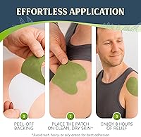 Vista 6 de FlexiNeck & FlexiShoulder - Paquete de parches de alivio de hierbas – Almohadillas de calentamiento naturales para tensión de cuello y hombros