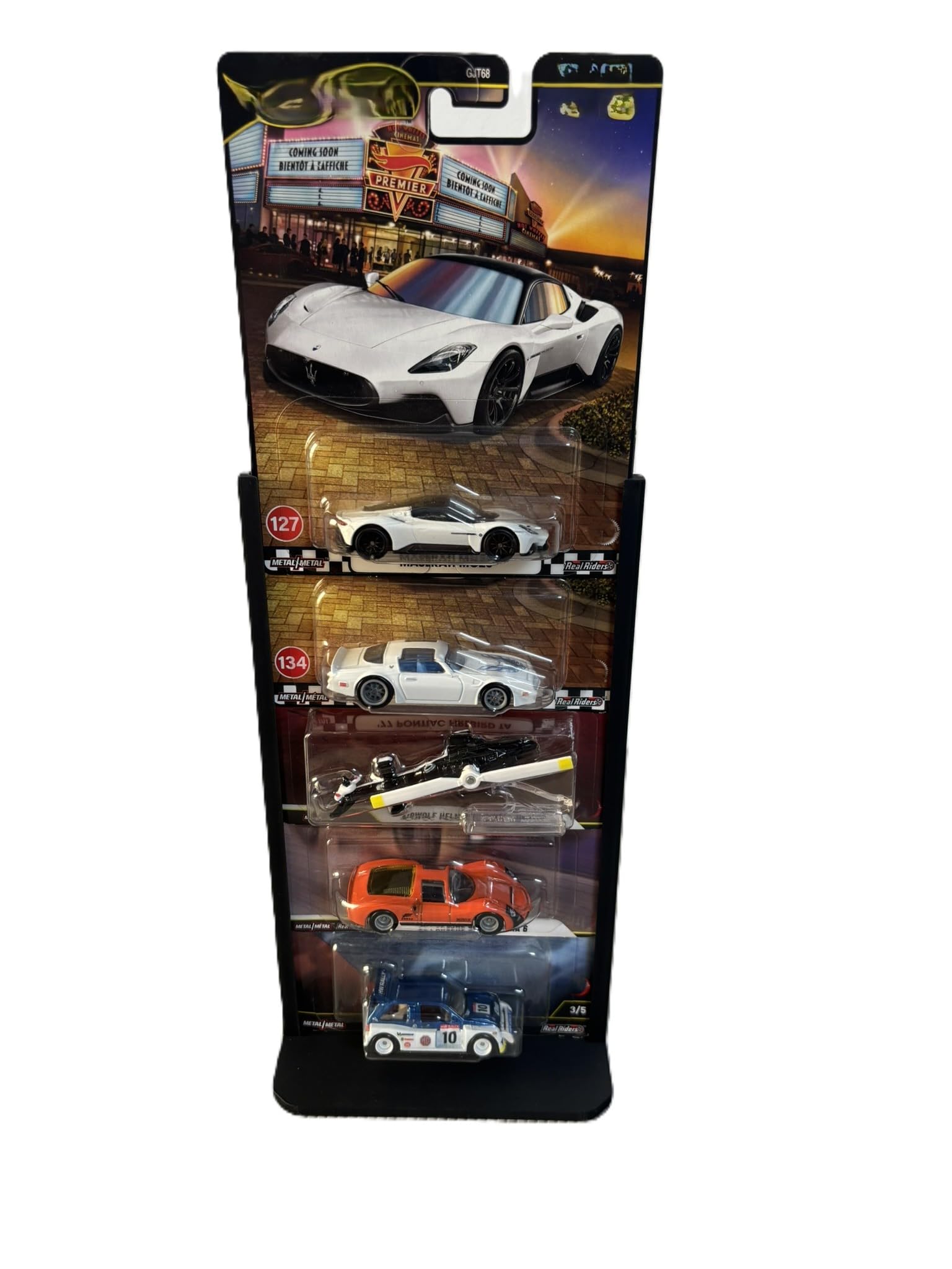 Display Stand for Hot Wheels Premium cards (5 Slots) | Premium 1
