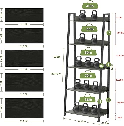 Miniatura 3 de Soporte grande para plantas de interior con luces de cultivo y cajón de almacenamiento, estante para plantas de 5 niveles de 63" extra ancho de