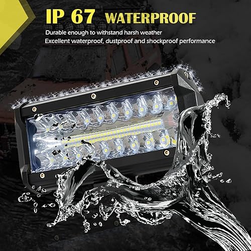 Miniatura 6 de WINBANG - Barra de luz LED de 7 pulgadas, 150 W, 25,000 lúmenes, luces LED de tractor con haz combinado de inundación puntual, luz de trabajo LED