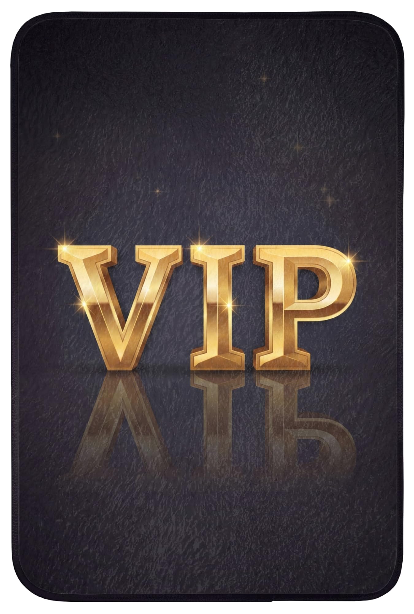 Alfombras Baño Rectangular 60x90 cm Alfombra Ducha Lavable Tapete Bath Mat Non Slip Antideslizante Bathroom Decoracion Shower VIP - Oro - Destello