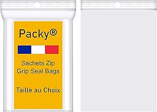Sachet Zip Transparent - Tailles Au Choix – Pochon Refermable – Sac Congélation Réutilisable Compatible Alimentaire – Ziplock Bags - Pochette Plastique Hermétique Rangement - 4x6 cm Lot de 100