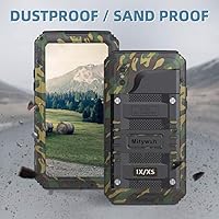 Vista 6 de Mitywah Funda a prueba de golpes compatible con iPhone X/XS, cubierta protectora de cuerpo completo resistente al agua con aleación de aluminio
