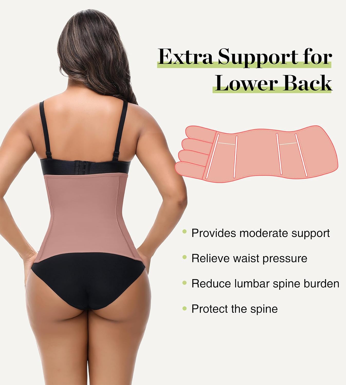 SHAPSHE Waist Trainer for Women Postpartum Recovery Wrap Waist Cincher Corset Shapewear Belly Band - Image 3