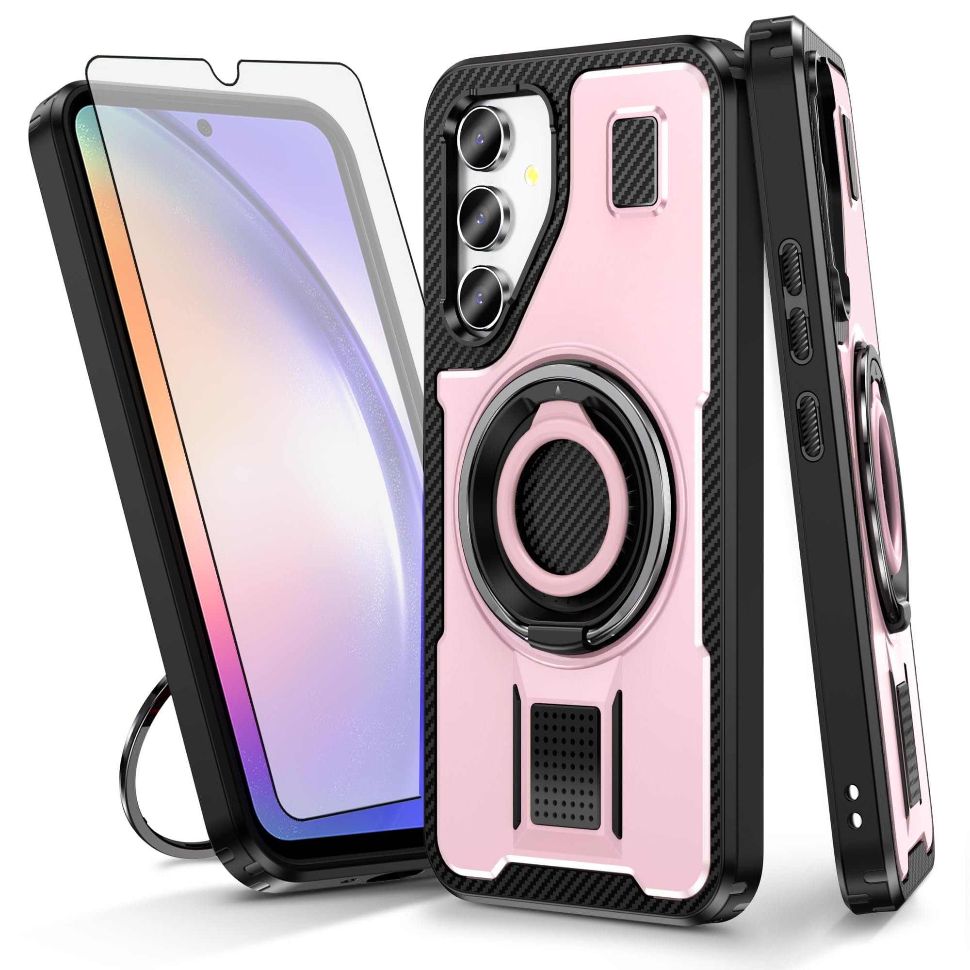Coque Samsung Galaxy A54 5G avec anneau support pour regarder vos vidéos en toute sécurité - 8