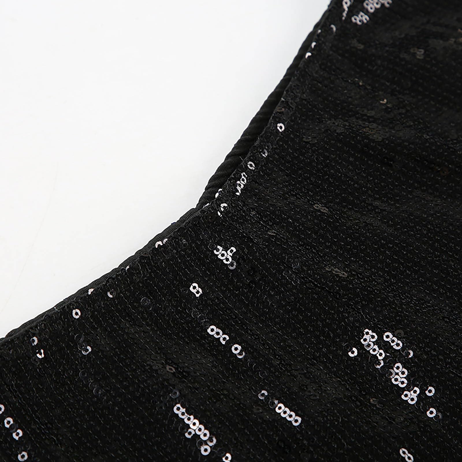 Pantaloni da donna con brillantini, elastici, bassi, per il tempo libero, in vita elasticizzata, con paillettes, pantaloncini lucidi, per ballo, feste, carnevale, costume