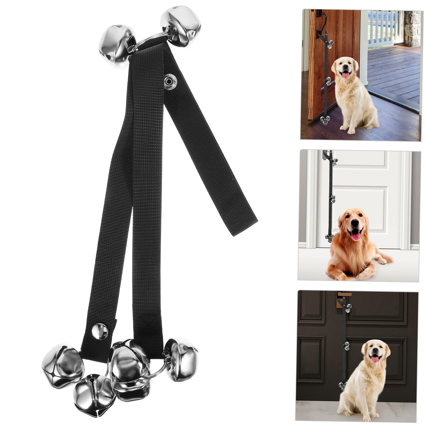 FOMIYES Dog Doorbells Training Portable Pet Traction Rope Fashion Bow Design Easy Install Pet Supply