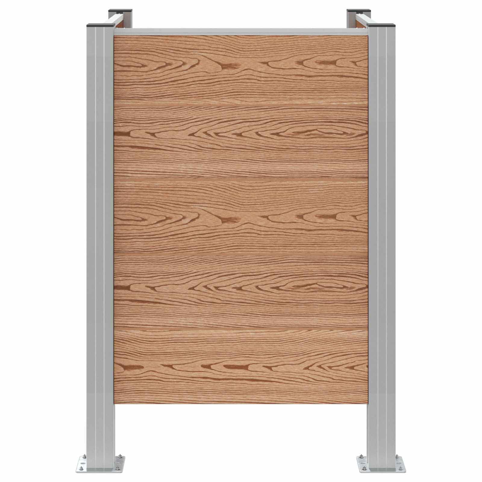 vidaXL Ogrodzenie na Kosz na Śmieci brązowy 85 x 85 x 115 cm