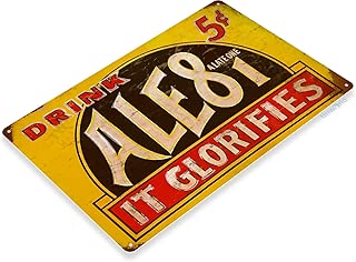 Tinworld Tin Sign Ale81 Rustic Retro Soft Drink Soda Metal Sign Decor Kitchen Cottage A206 - coolthings.us