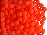 Vista 28 de SCARA - Cuentas redondas de vidrio checo de 0.35 onzas (0.08 pulgadas), cuentas de vidrio neón (activas con rayos UV) para hacer joyas y pulseras