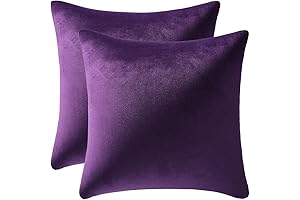 DEZENE Purple Throw Pillow Cases: Embellish Your Living Room Decor