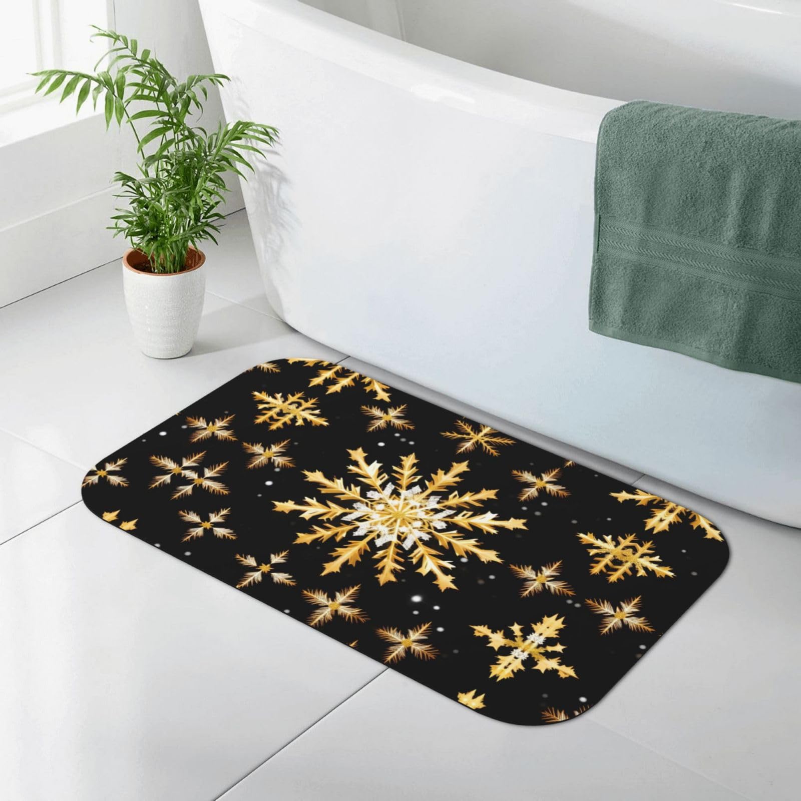 Tapis de bain diatomée à séchage rapide et grand format pliable