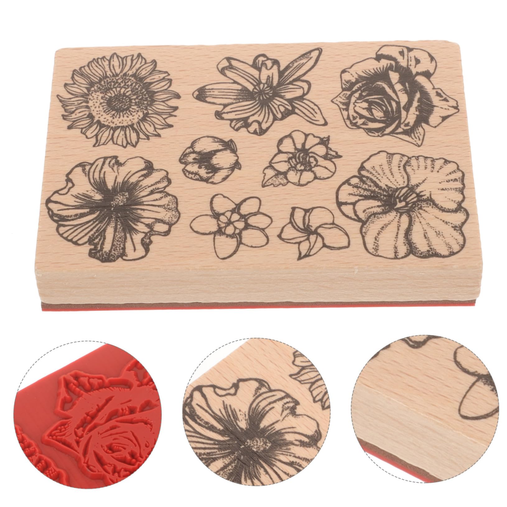 OSALADI 5 Pièces décoratif scrapbooking livre de timbres du Japon dapeur de gaufrage mignon décoration tampon de journal décoratif tampon de fabrication Gel de silice