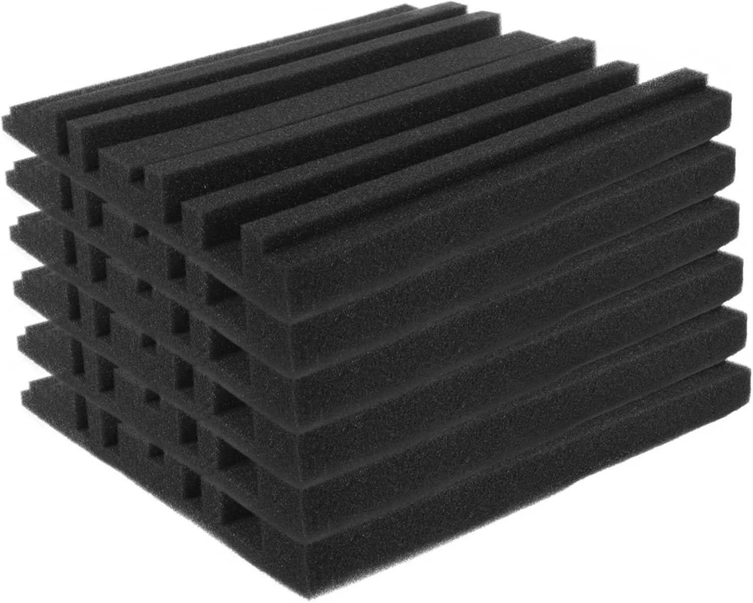 6pcs Acoustic Foam Panels Self Adhesive for Home Studios Wall