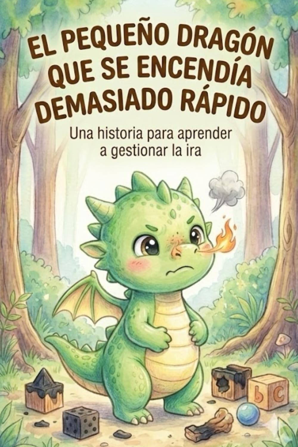 El pequeño dragón que se encendía demasiado rápido: Un cuento ilustrado para ayudar a niños de 3 a 8 años a gestionar su ira y sus emociones fuertes con una técnica de respiración.