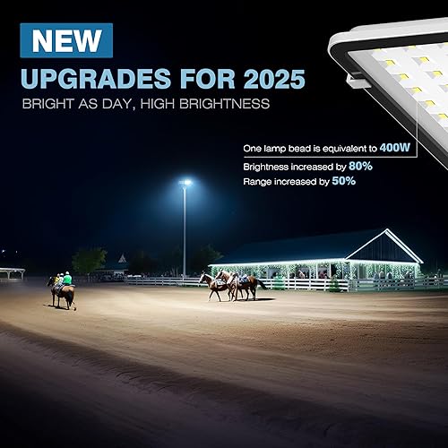 Miniatura 2 de Luces solares de calle de 20000 W para exteriores, 7000 K, luces solares de estacionamiento comercial del atardecer al amanecer, luz de calle al