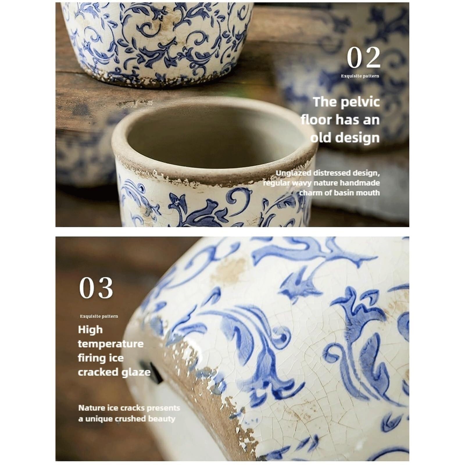 Doniczki na rośliny, doniczka ceramiczna, idealna do roślin pokojowych, idealna jako donica na rośliny, prezent dla miłośników roślin (19 cm)