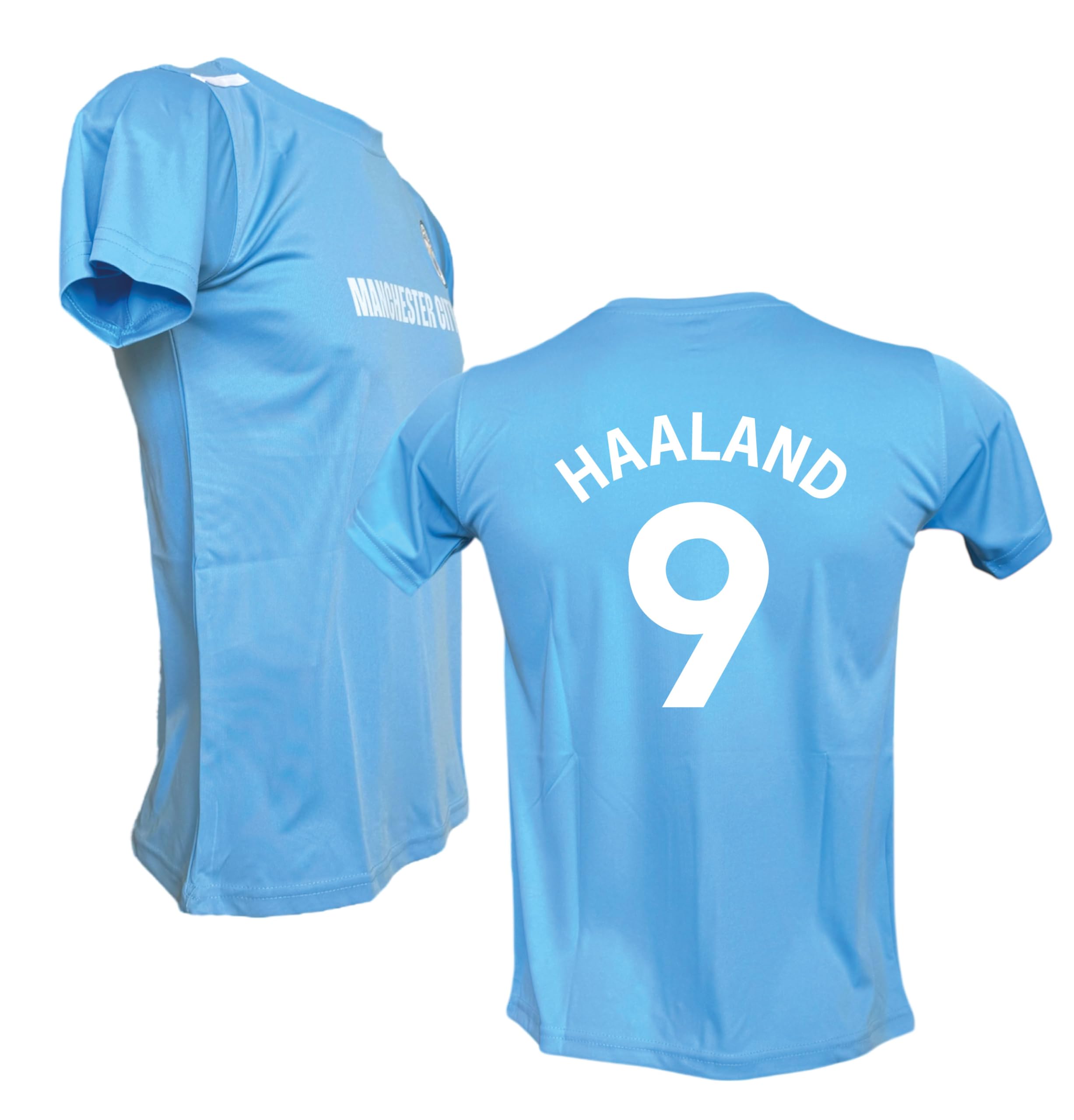Generico Maglia Erling Haaland 9 Manchester C. T-Shirt da Calcio Home Ufficiale Autorizzata Taglie da Adulto e Bambino