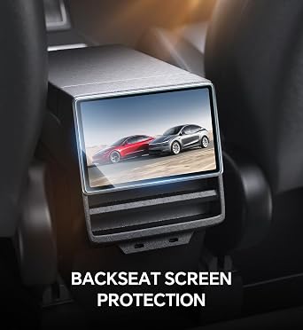 Screen Protector Compatible with Tesla Model Y Juniper 2025 & Model 3 (2024-2026), Scratch-Resistant, Anti-Fingerprint, 15.4 Inch + 8 Inch Screen Protector Front and Rear 9H Glass Screen