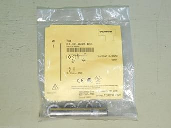 TURCK BI2-G12-ADZ32X-B3131 4205001, 1 LED, 12MM SIZE, 20-250 VAC / 10-300 VDC, 2MM RANGE, 2-WIRE SCP, 3 PIN, EMBEDDABLE, FULL THREAD, INDUCTIVE, MICROFAST 1/2" METAL/MALE, NORMALLY OPEN, SENSOR, STA