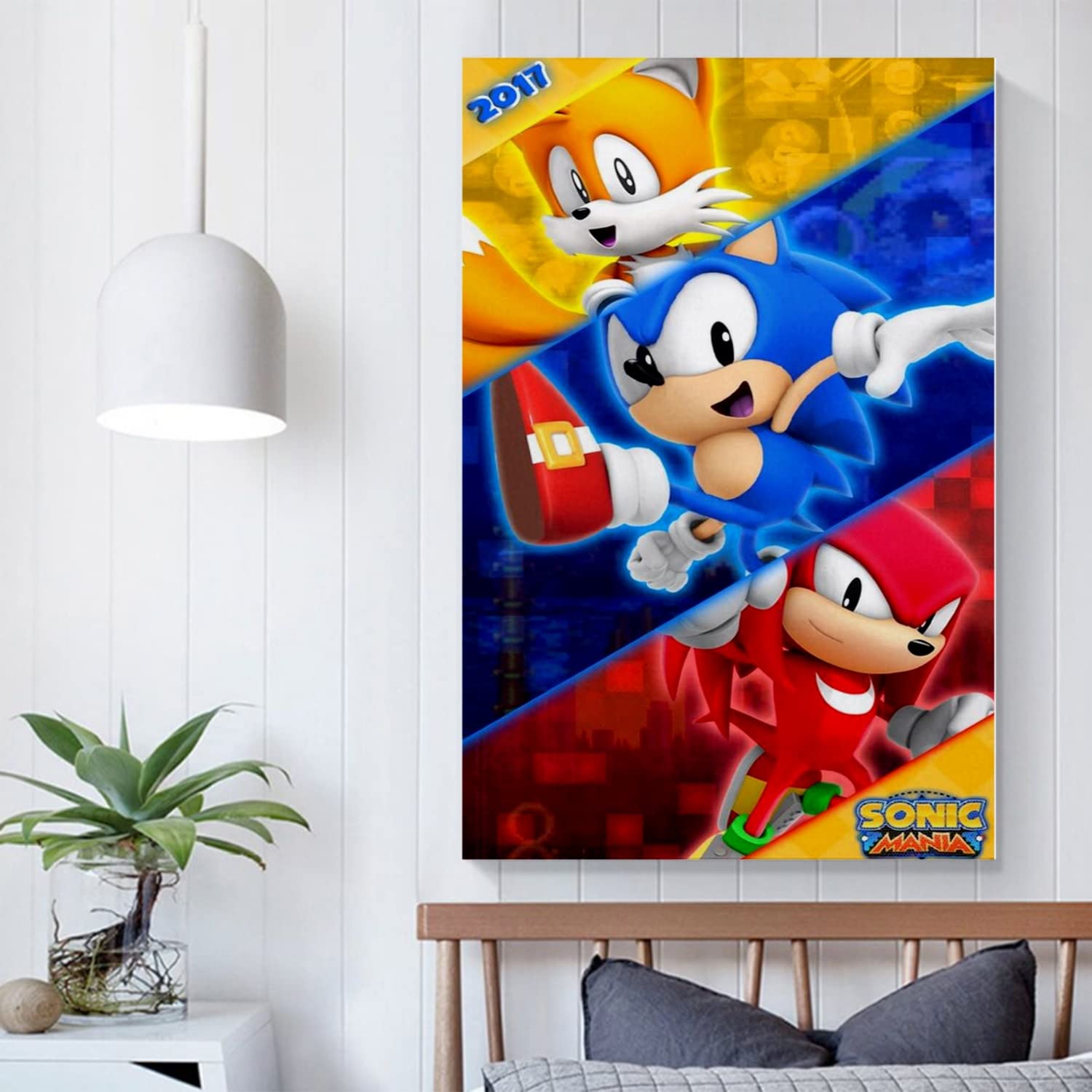 hllhpc 5D Diamond Painting Sonic Tom (40x60cm) Diamond Cross Stitch by Numbers Crystal Rhinestone,Diamond Painting by Number Kits Painting,Art for Stress-Relief & Home Decor