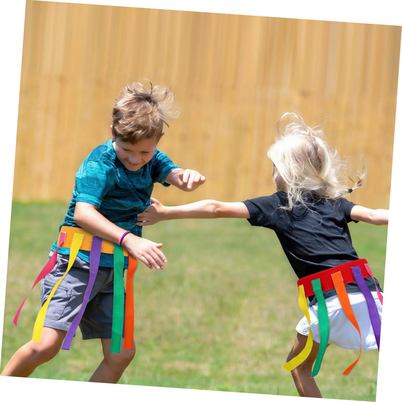 BESPORTBLE 8 Pièces Jeu Attrape Queue Garçon Fille Ceintures Tissu Oxford et Sûr Éducatif pour Garçons et Filles Améliore la et Linteraction Parent
