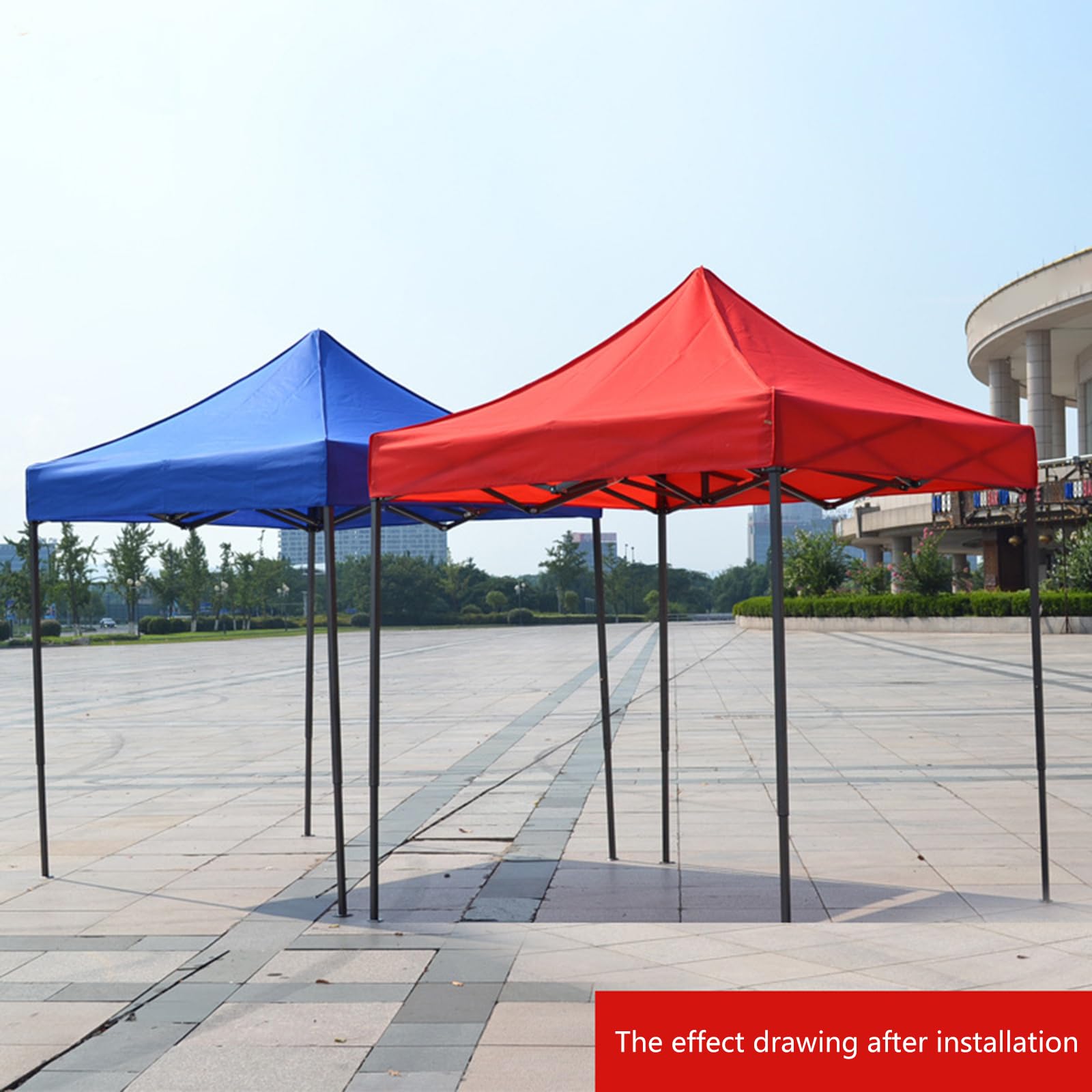 Toldo para exteriores de 3 x 3 metros, impermeable, tela Oxford, reflectante, diseño fácil de plegar para puestos, fiestas, camping, impermeables, refugio