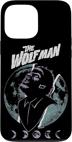 Funda retro para iPhone 13 Pro Max Universal Monsters Artist Series The Wolfman