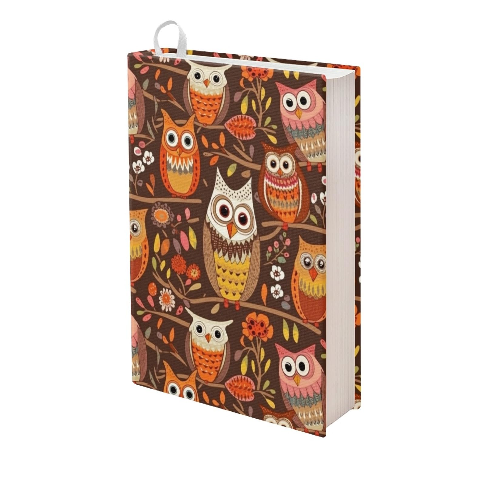 Kuiaobaty Cute Owl Bird Book Sleeve Covers - Novelty Owls on Branch Fabric Cover for Paperback Book Lovers — image 1