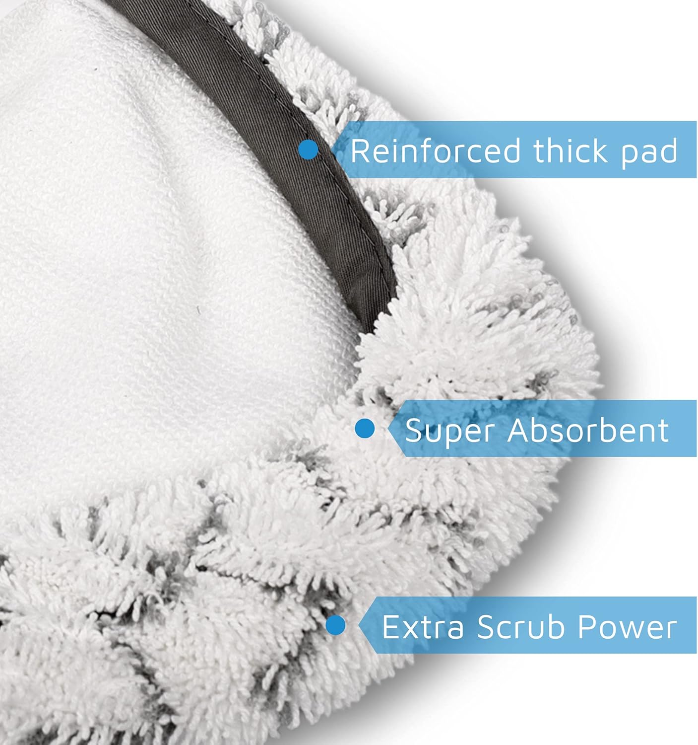 Flammi 4 Scrub+2 Soft Steam Mop Replacement Pad & 6 Scent Discs for Bissell Powerfresh Steam Mop 1940 1806 1440 1544 Series, Model 2685A 2075A 19402 19404 19408 1940A 1940Q 1940T 1940W, Part# 5938