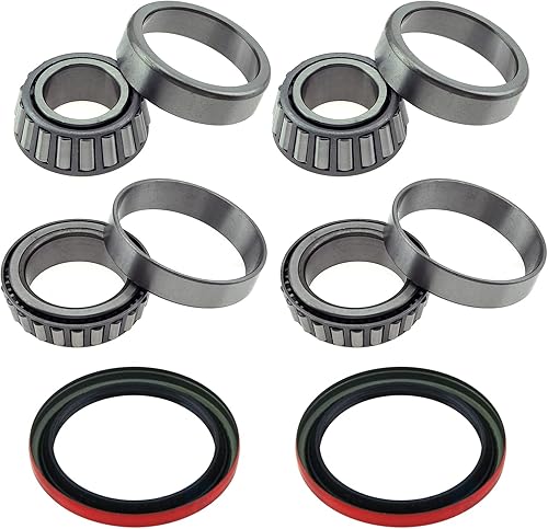 Maxfavor Juego de 6 piezas de buje de rueda delantera, rodamiento y sello de repuesto para Blazer S10 Base LS XtremeGMC Jimmy Sonoma SLS SL SLE 2.2L