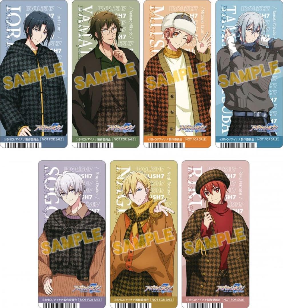 Amazon | アイナナ フェア特典 クリアしおり 全7種 | しおり | 文房具  