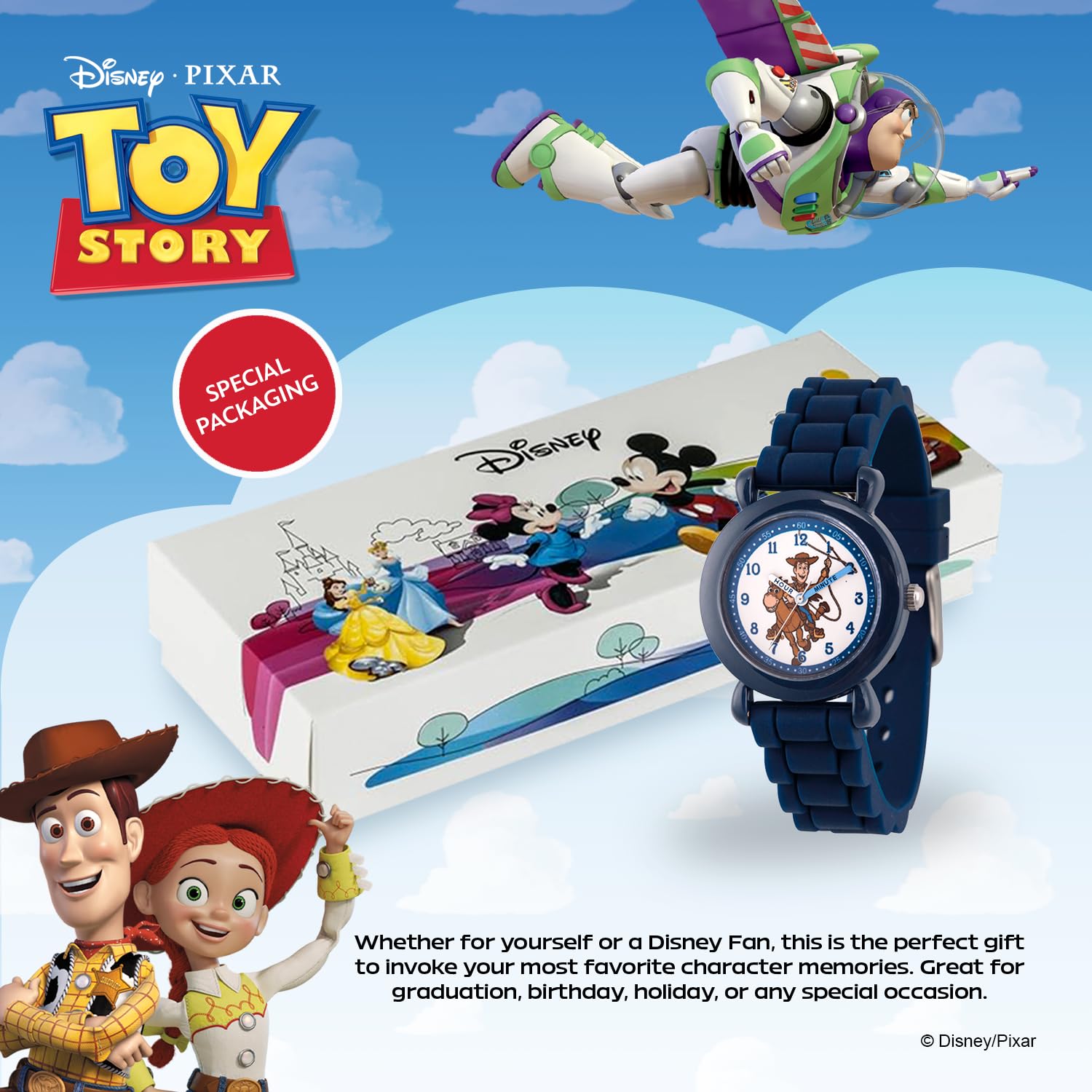 Disney Orologio Analogico al Quarzo Ragazzo con Cinturino in Silicone WDS000721