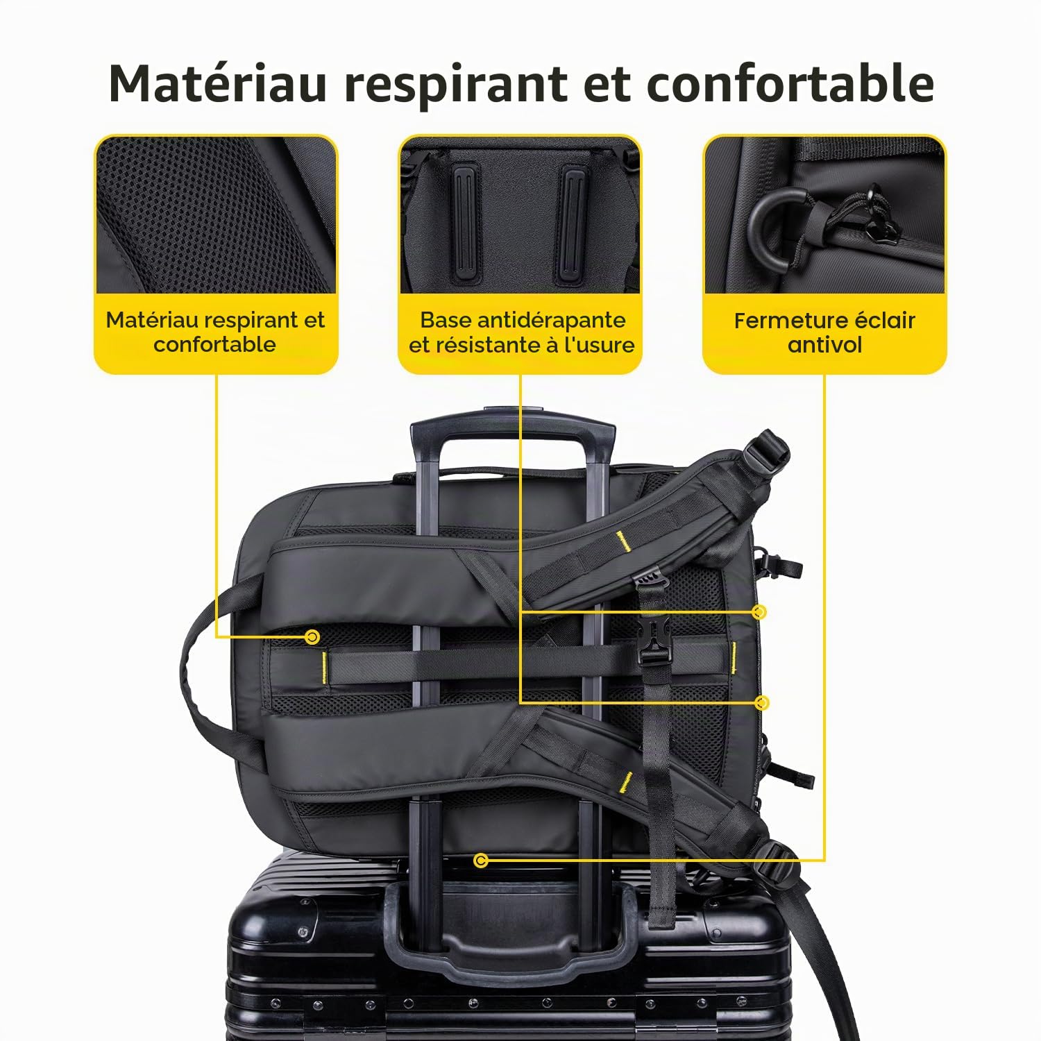 RALENO étanche Sac à Dos Extensible pour Appareil Photo 25+5L | Sac Photo compatible avec un Ordinateur Portable de 16 Pouces, un Trépied, un Drone et des Appareils Photo Reflex Numériques
