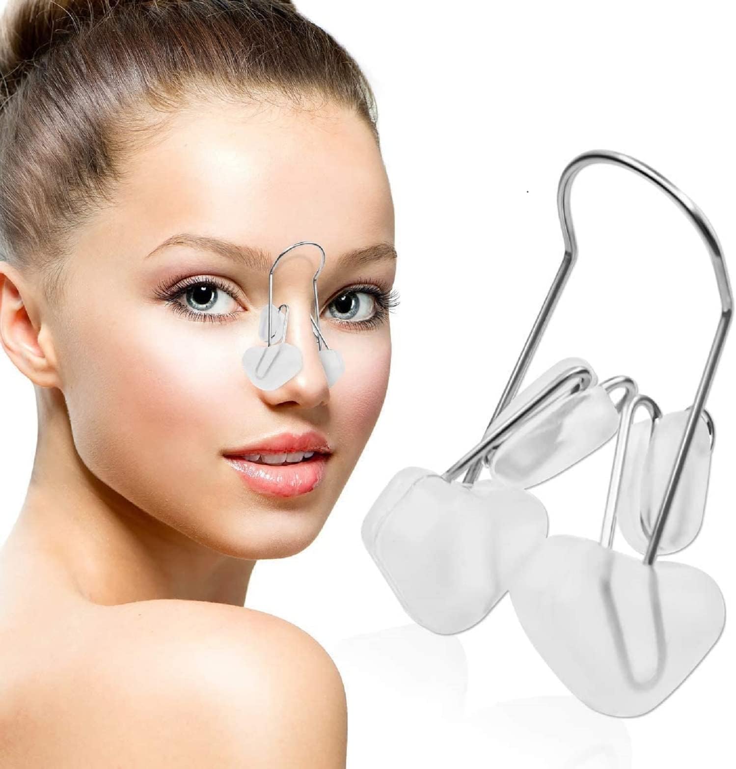 Homedom Nose clip,Magic Nose Shaper Clip Beauty Nose Slimming Device Pain Free High Up Tool,for Wide Noses Women Men Girls Ladies