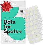 Dots for Spots Pimple Patches For Face - Stocking Stuffers For Teens - Fast Acting, Translucent Hydrocolloid Zit Patches that Unclog Pores Korean Skin Care - Vegan, Cruelty Free - (60 count)