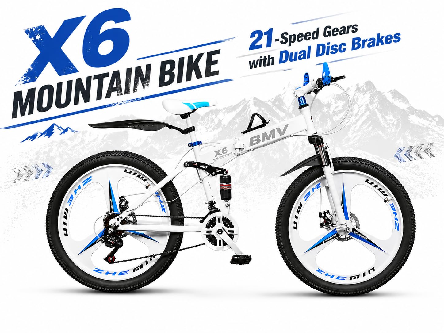 gear cycles price Buy ROAD FASTARS X6 Series 21-Speed Cycle for Men | Foldable 26-Inch Bicycle with Spoke Alloy MacWheels, Dual Disc Brakes & Dual Suspension Modell:SF 12D – 12 Plätze, Freiaufstellung, zweiseitig, B 2100 mm Sonnenbrillen speed drivetrain and thumb Die richtige Sitzposition auf