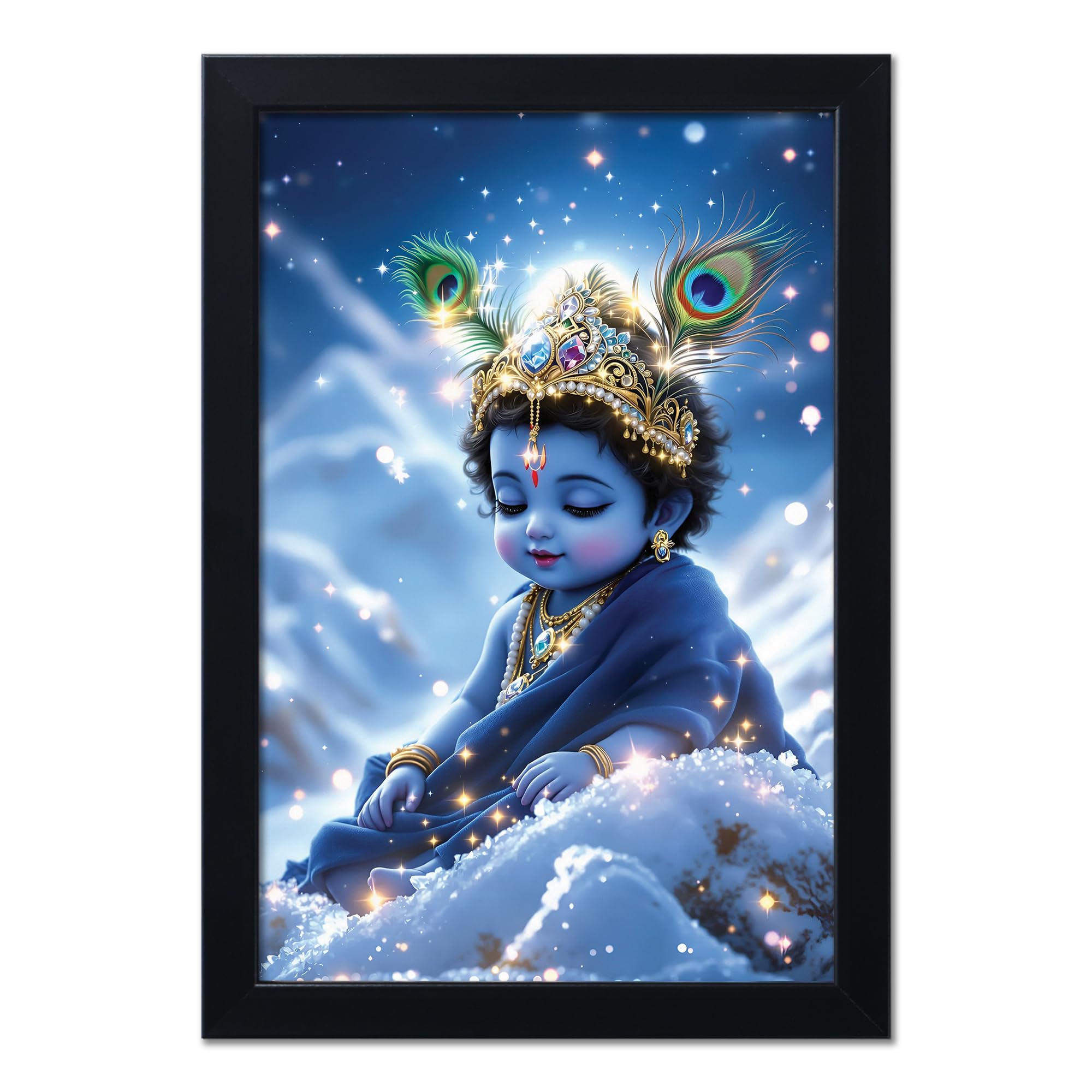 Baby Krishna Photo Frame - Kanha Ji Gift -27