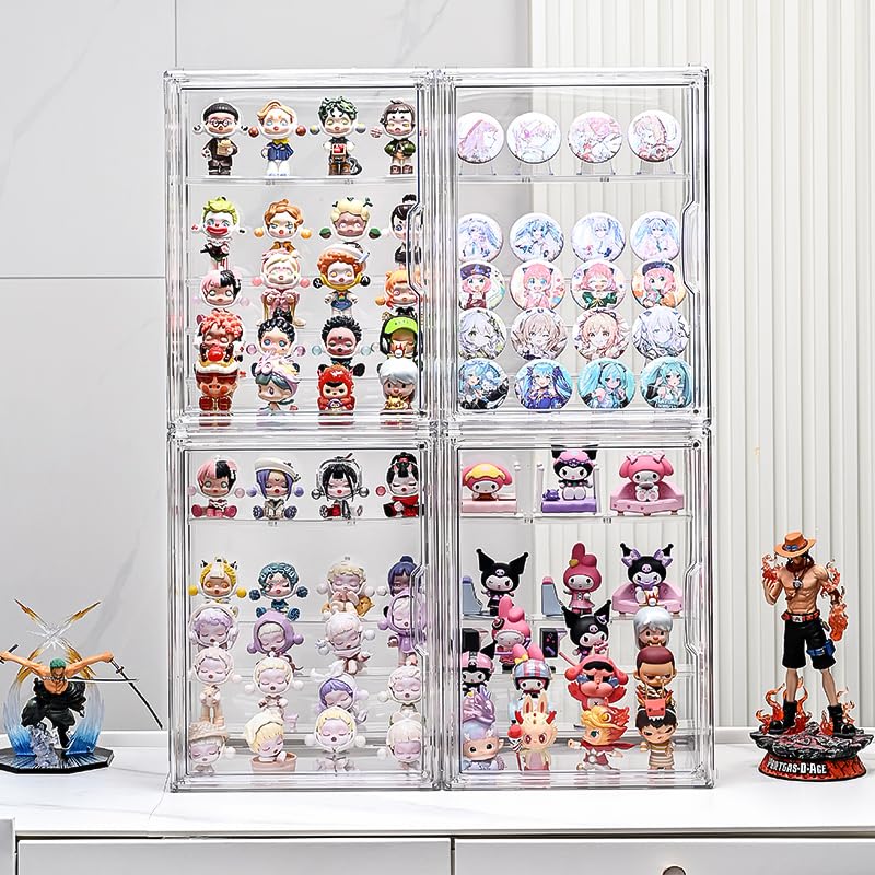 【未開封】 トランプ用 クリスタル アクリル ディスプレイ ケース 10点 コレクションの保管・展示に Mサイズ ディスプレイ用クリアケース 高さ