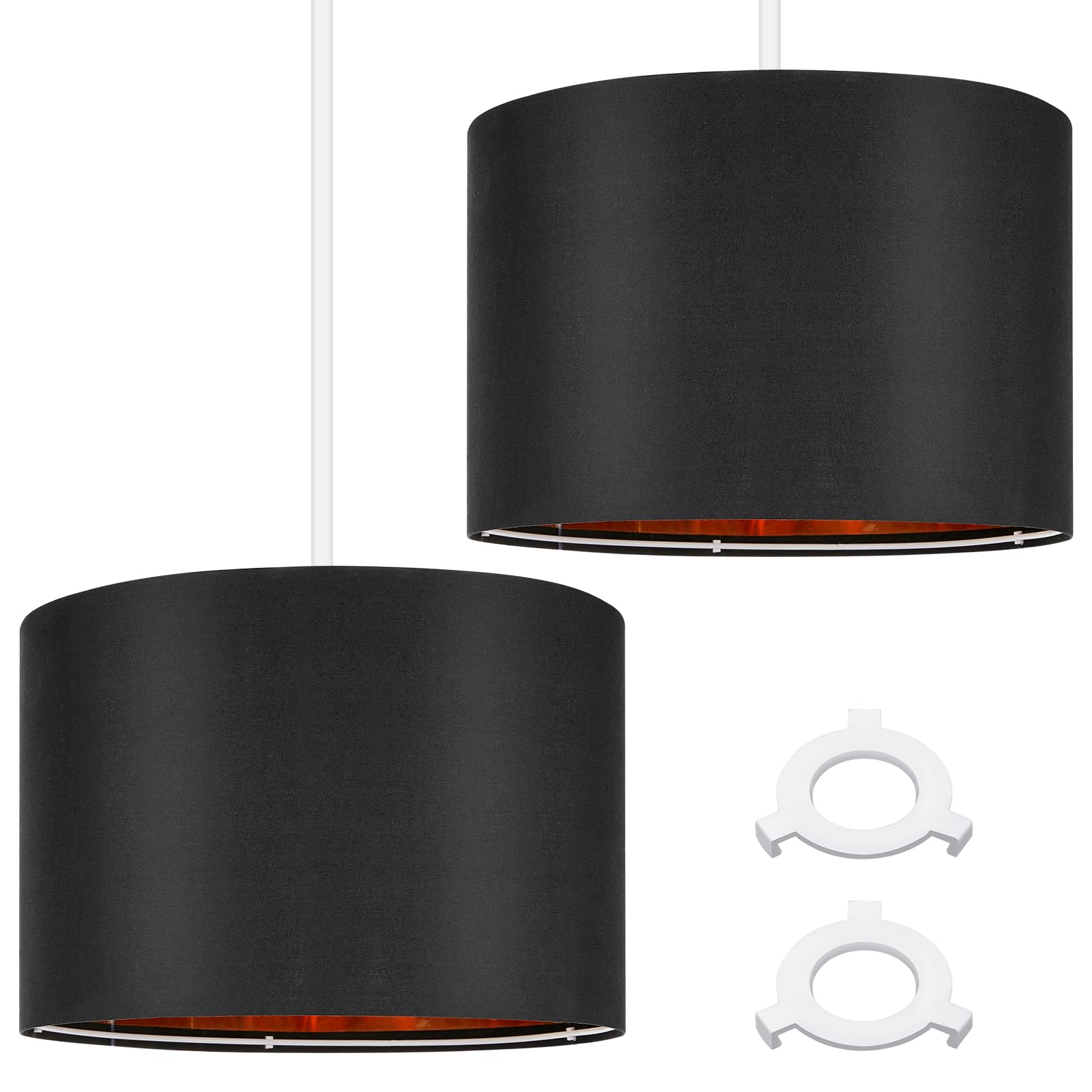 Pantallas de lámpara de mesa y noche para salón moderno con detalles dorados Weewooday
