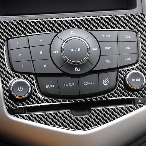 Miniatura 2 de MadLoN Ajuste para Chevrolet Cruze 2009-2015, panel de consola central de automóvil, borde de panel de aire acondicionado ABS antiarañazos, fácil de