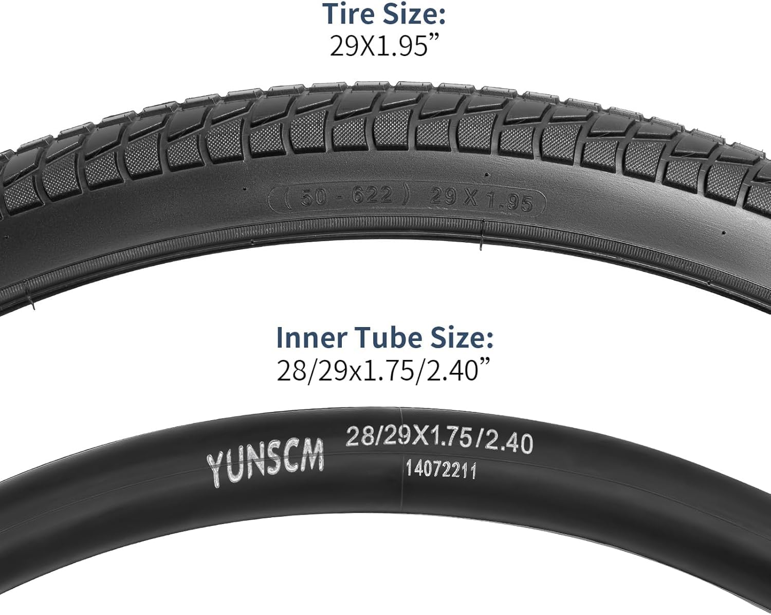 Amazon | YunSCM 2本セット,29 1.95 タイヤ,29 1.95 50-622 自転車