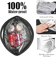 Vista 5 de yookee home Lonchera impermeable de doble capa a prueba de fugas, de neopreno, aislada, congelable, reutilizable, térmica, hielera, para niños