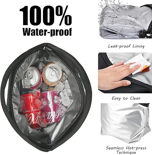 Miniatura 5 de yookee home Lonchera impermeable de doble capa a prueba de fugas, de neopreno, aislada, congelable, reutilizable, térmica, hielera, para niños,